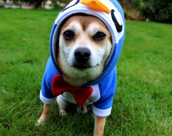 Dog Penguin Hoodie Costume XS MED Pdf Pattern and full tutorial - Main Image