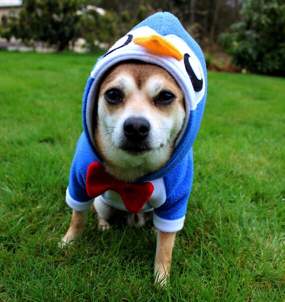 Dog Penguin Hoodie Costume XS MED Pdf Pattern and Full Tutorial Etsy