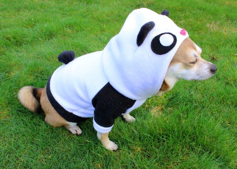 Dog Panda Bear Hoodie Costume MEDXL Pdf Pattern and Full Etsy