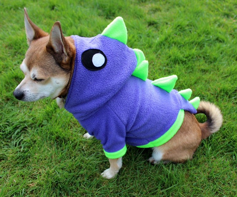 Dog Dinosaur Hoodie Costume XS MED Pdf Pattern and Full Etsy