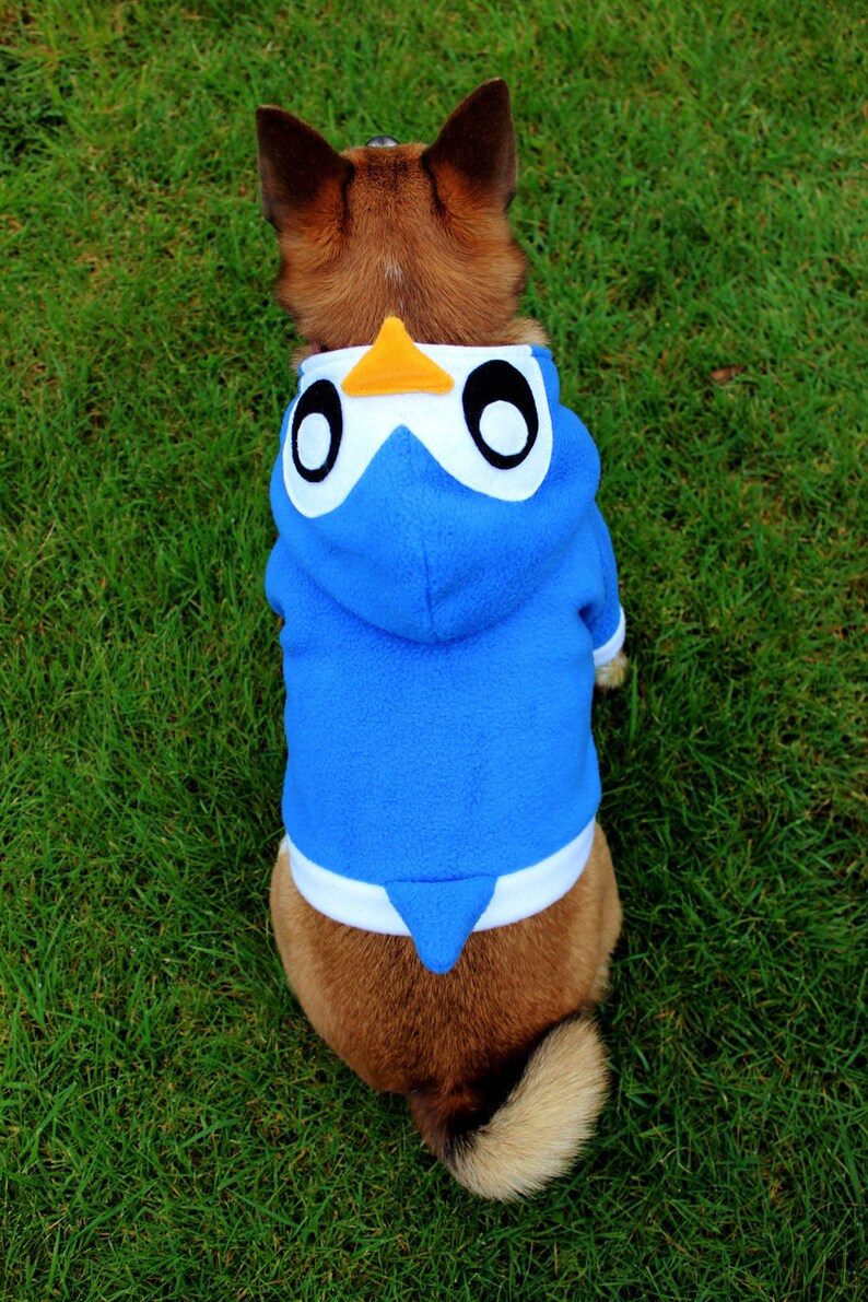 Dog Penguin Hoodie Costume XS MED Pdf Pattern and Full Etsy