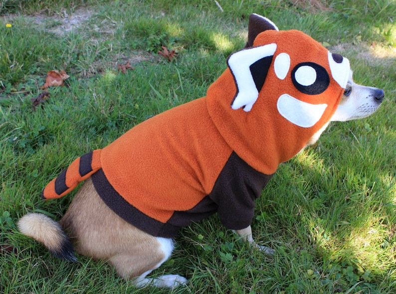 Red Panda Dog Hoodie Costume XS MED Pdf Pattern and Full Tutorial Etsy