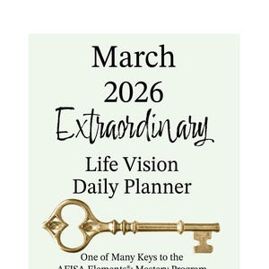 Daily Planner 2026 March Extraordinary Life Vision Goal Setting Motivational Journal Book  (Digital Download)