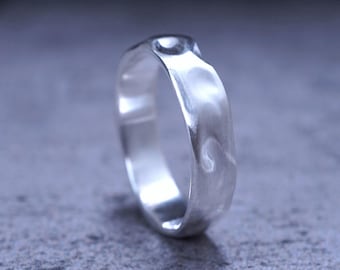 Soft Silence Ring | A symbol of inner peace, gentle strength & quiet healing | Japanese Zen | 999 Fine Silver | Minimalist Band