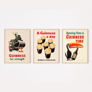 Guinness Original Vintage Digital Posters Bundle, Beer, Instant Download, Ireland, Irish Prints, High Quality Print, Print Set, Stout, Home