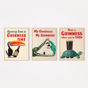 Guinness Original Vintage Digital Posters Bundle, Beer, Instant Download, Home, Irish Prints, High Quality Print, Print Set, Ultimate Bundle