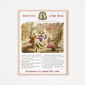 Bottle and Jug, Original Vintage Digital Poster, Instant Download, Ireland, Irish, Quality Print, Pub Prints, Bar Prints, Gift, Funny Prints