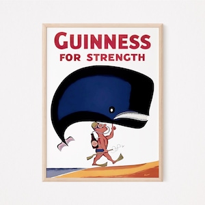 Guinness &#39;For Strength&#39; Vintage Pub Poster (Digital Download)