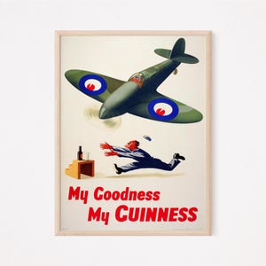 ¡Dios mío, mi Guinness! Póster digital vintage original, descarga instantánea, Irlanda, irlandés, impresión de calidad, pub, bar, regalo, divertido.