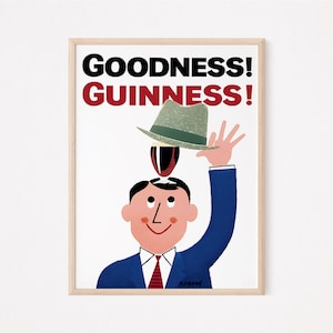 Vintage Guinness Beer Poster: Irish Pub Art (Digital Download)