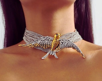 Fly Like A Bird Choker Necklace
