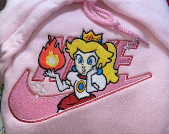 Princess Peach Embroidered hoodie