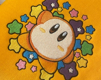 Waddle Dee Embroidered Hoodie Gaming Anime Poyo and dee star
