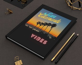 Stylish Hardcover Journal “SC Vibes”.  Fun graphic to inspire creativity!