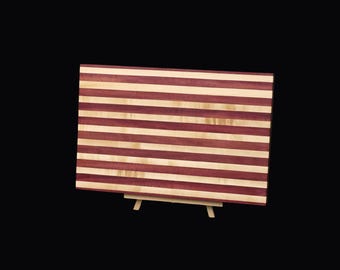 Striped Purpleheart & Maple Cutting Board