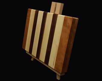 Mini Cherry Maple Walnut Cutting Board – Handmade USA Wood Prep Surface