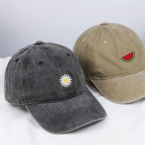 Embroidery Logo Baseball Cap,Custom Embroidered Hat,Embroidered Cotton Dad Hat with Custom Text,One Size Unisex Snapback,Sorority Hat