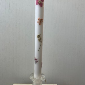 Pressed Flower Decorative Candle