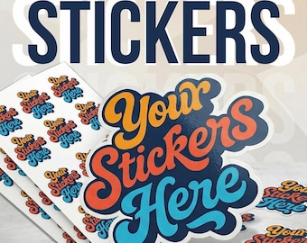 Custom Logo Stickers for Business Branding - Personalized Die Cut Vinyl Stickers with Your Photo or Text - Custom Labels for Party Favors
