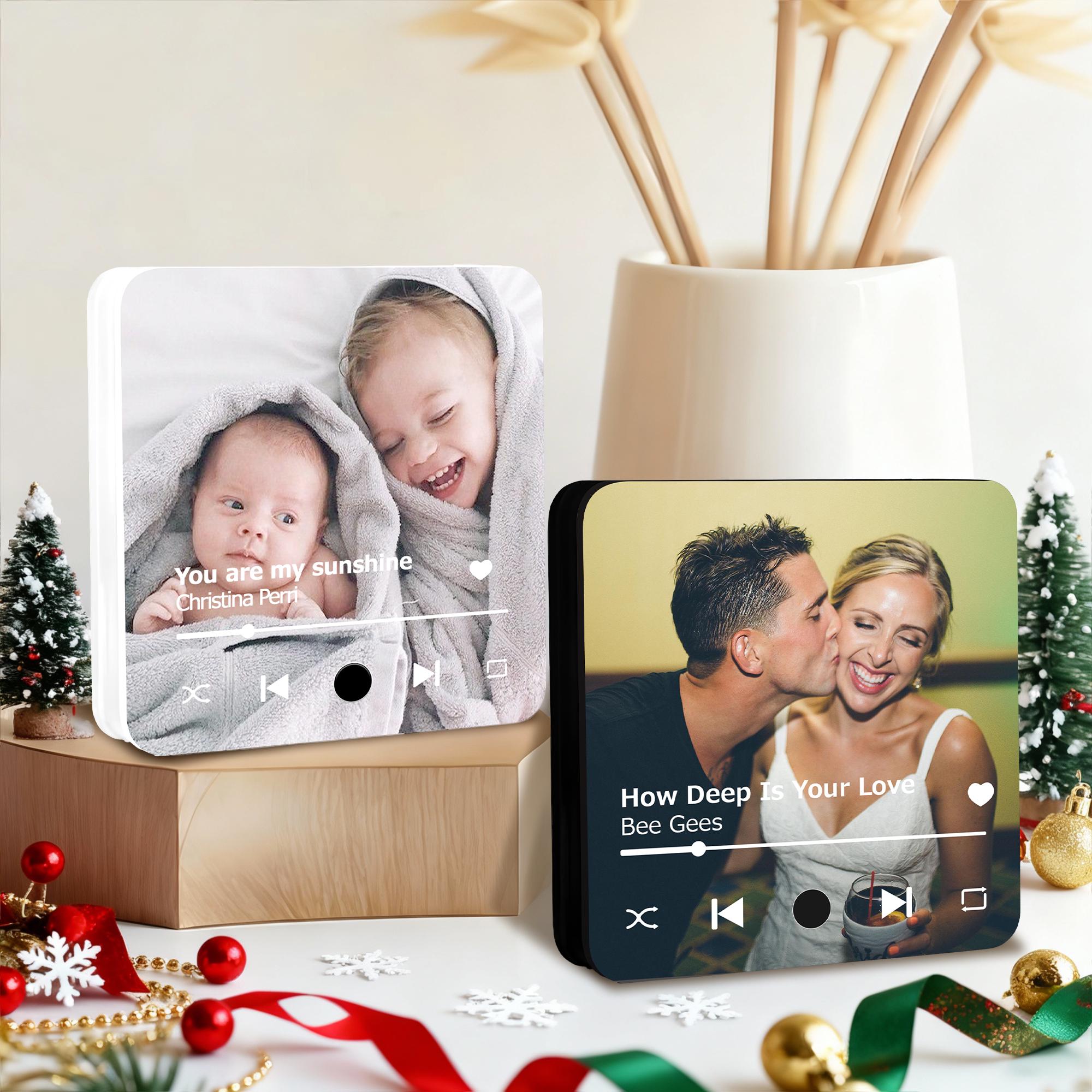 Discover Custom Photo Song Magnet Christmas Gifts - Valentines Gifts Personalized Music Fridge Magnet