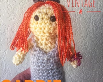 Carrie Amigurumi Crocheted Doll, Gothic Horror Doll, Stephen King, Halloween Doll, Spooky Movie Film, Carrie Prom