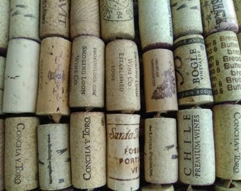 Real Wine Corks For Crafting, Projects, Mixed Media Art, Lot of 60