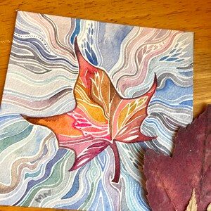 Tiny Leaf 2 original painting by Megan Noel image 3