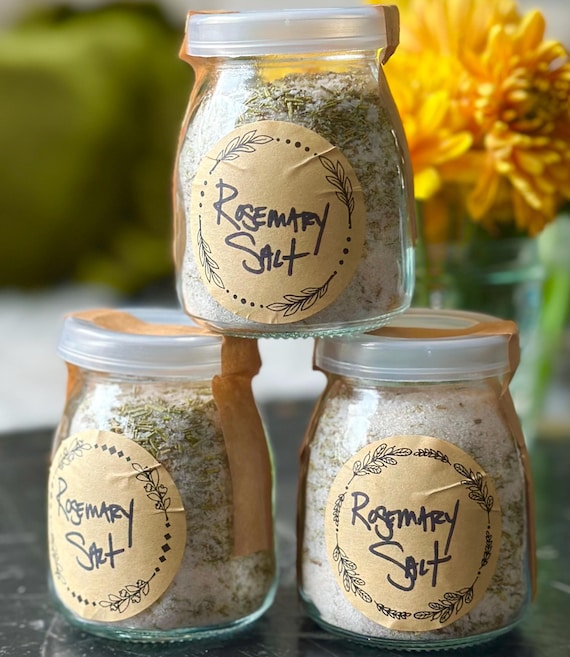 Rosemary Infused Finishing Salt - Pink Himalayan & Kosher Salt
