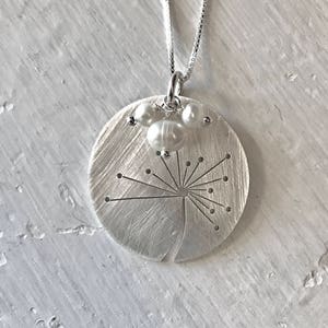 Cut Dandelion in Sterling Silver