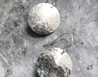 Hammered Silver Sparkly Disc-o Fun