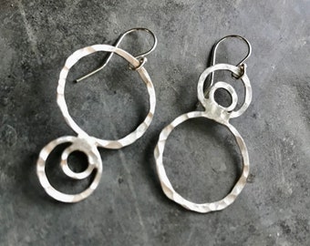 Hammered Sterling Loops