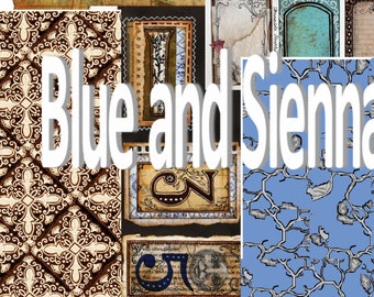 Blue and Sienna Digital Kit