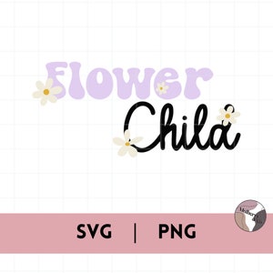Flower child SVG / PNG / For personnalisation, T-shirt, stickers and so much more