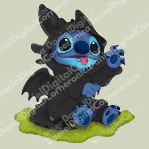Stitch y Desdentao PNG, Diseño digital "Mantente diferente, mantente raro", Lindo archivo de sublimación de cruce, Clipart de dibujos animados caprichosos para niños