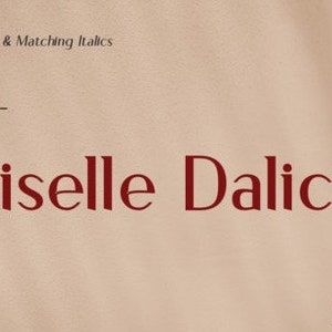 Giselle Dalicia Font, Modern Font, Handwritten font, Swash Font, Calligraphy font, Canva font, Display font, Script font, Crafting Font