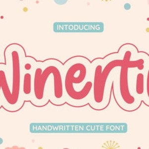 Winertin Font, Bold Font, Script Font, Font With Tails, Handwritten Font, Crafters Font, Cricut Font, Casual Font, Wedding Font