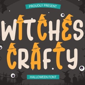 Witches Crafty Font, Cute Font, Script Font, Font With Tails, Handwritten Font, Crafters Font, Cricut Font, Casual Font, Wedding Font