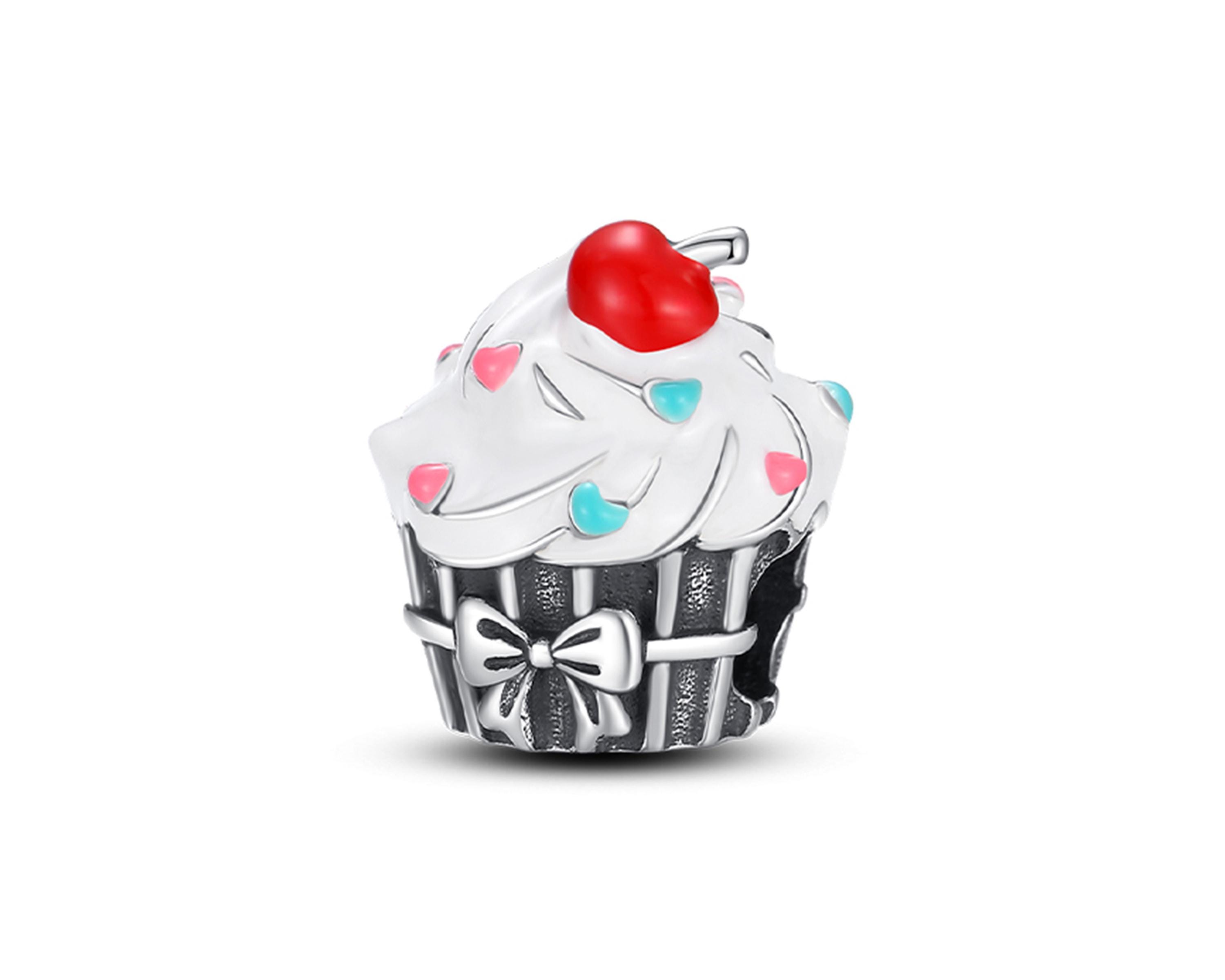 Charm Cupcake Pandora Authentic Pandora Sterling Silver 925 14kt