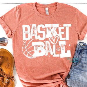 Cute Girls Basketball T-shirt, Basketball Mom Shirt, Ball Mama Tshirt, Game Day Shirts, Women's Plus Size Clothing, Gift for Kids, Youth