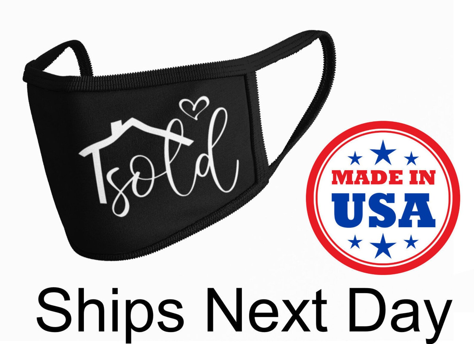 Made in the USA Face Mask for Realtor Real Estate Realtor Etsy