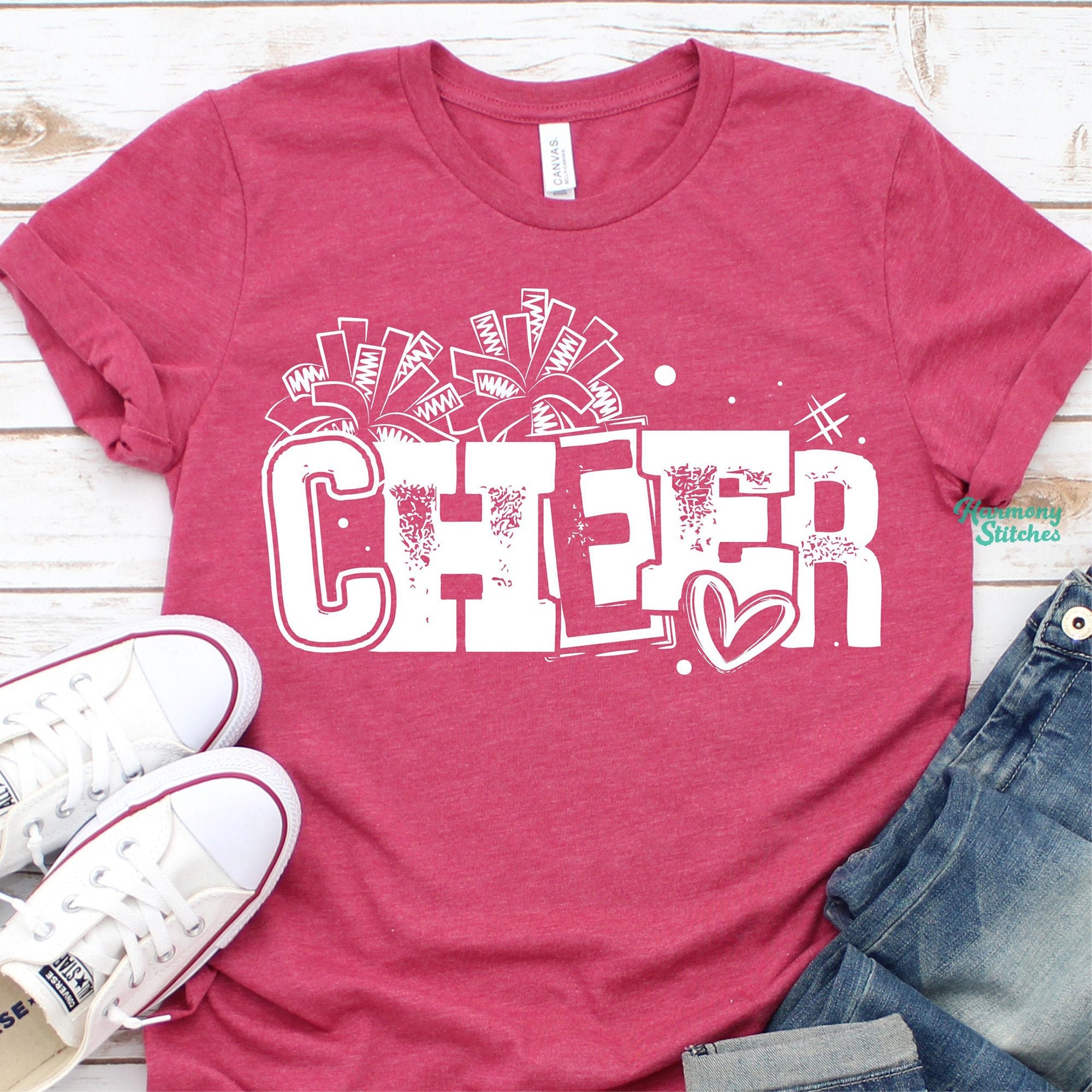 Cheer T shirt Cheerleading Shirt For Girls And Women Etsy