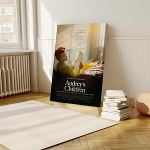 Póster de la película "Los hijos de Audrey" (2025), póster envuelto, arte mural, decoración de interiores, estética retro, regalo de cumpleaños