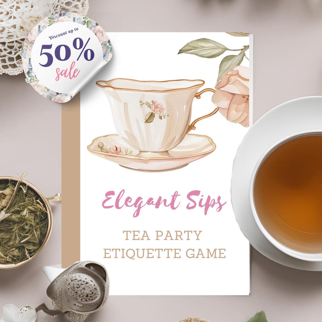 Tea Party Etiquette Game, Tea Party Games, Tea Party Themed, High Tea ...