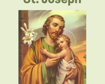 Nine Days Novena to St. Joseph Downloadable 9 Day Novena to San Jose Printable Novena Prayer Guide