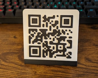 QR-CODE - Aufsteller - individuell - 3D - WLan - Website