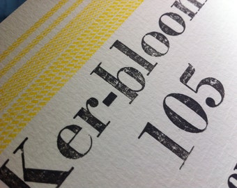 Letterpress zine number 105