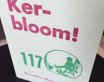 Kerbloom punk letterpress zine 117