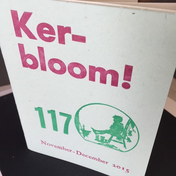 Kerbloom punk letterpress zine 117