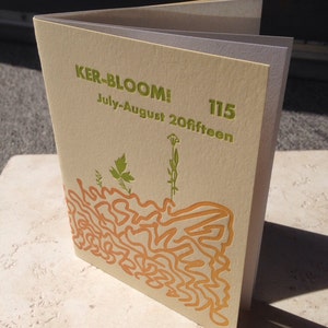 Kerbloom letterpress zine 115