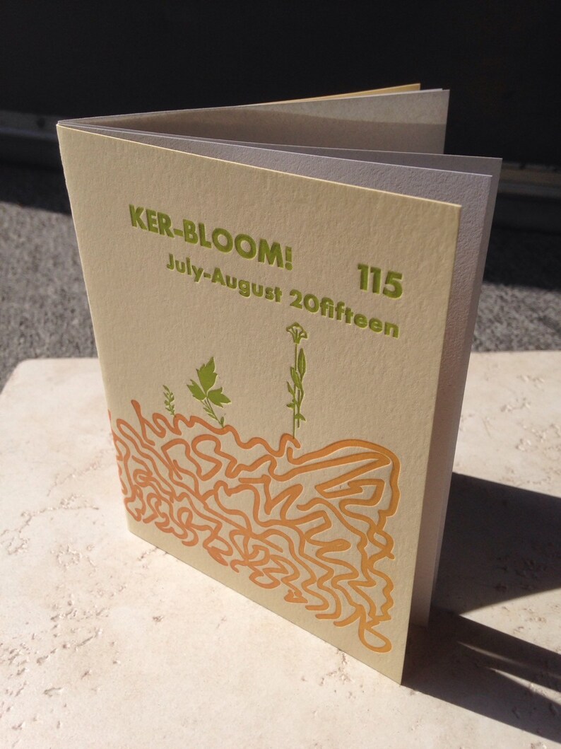 Kerbloom letterpress zine 115 image 1